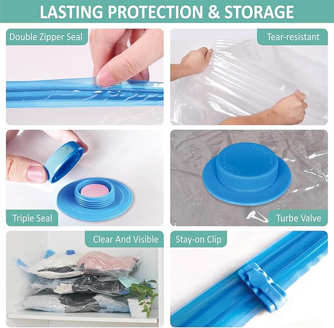 Cozy Essential Travel Vacuum Storage Bags - Image 6