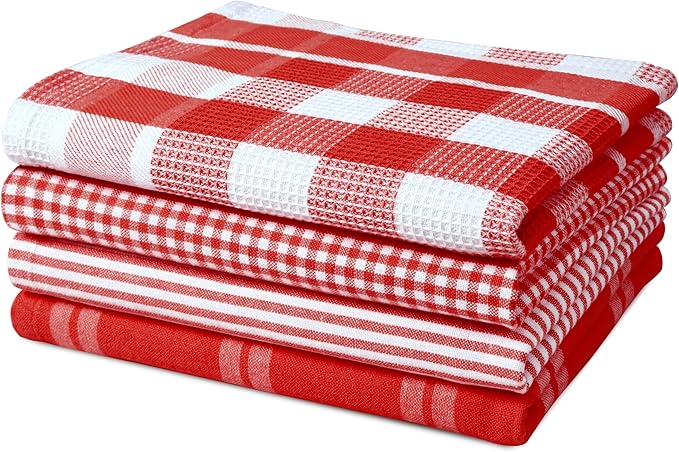 LANE LINEN 100% Cotton Kitchen Dish Cloths, Ultra Soft Absorbent Quick Drying - Image 2