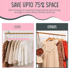 50 Premium Kids Velvet Hangers - Image 5
