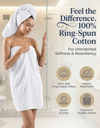 LANE LINEN 100% Cotton Bathroom Towel Set of 24 - Image 3