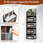 2 Packs 5-Tier Over the Door Storage Organizer - Image 2
