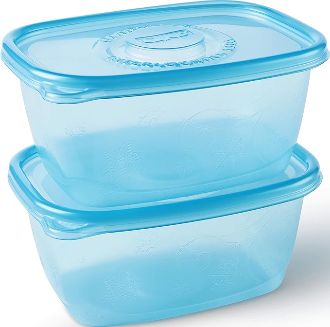 Gladware Freezerware Food Storage Containers, Large Rectangle Holds 64 Ounces - Image 4