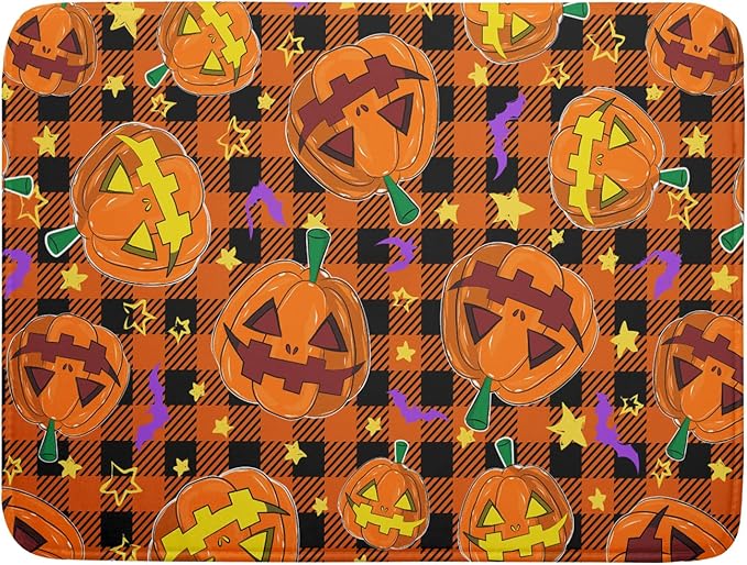 Giwawa Halloween Dish Drying Mat, Large Absorbent Fast Drying Dish Drying Pad by Giwawa