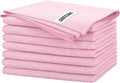 FIXSMITH Pink Microfiber Cleaning Cloth -Pack of 8, Highly Absorbent Cleaning by FIXSMITH