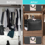 8Pack 105L Extra Large Blanket Comforter Storage Bags, Foldable Storage Bags - Image 5