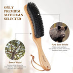BFWood Clothes Brush, Boar Bristle Hat Brush Lint Brush - Image 4
