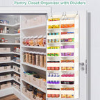Heavy Duty Over The Door Organizer 6 Tiers, Extra Large Behind Door Storage of - Image 8