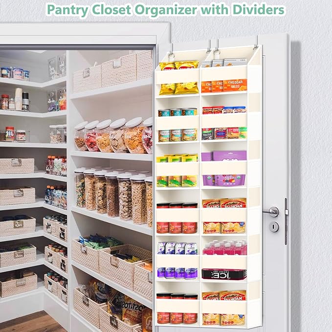 Heavy Duty Over The Door Organizer 6 Tiers, Extra Large Behind Door Storage of - Image 8