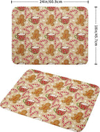 Christmas Gingerbread Man Dish Drying Mat - Image 2
