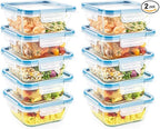 Snapware Total Solutions Glass Food Storage Containers Set, Airtight & by Snapware