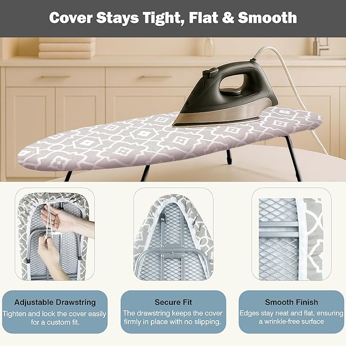 Small Ironing Board Cover and Pad 12"x32" Small Iron Board Cover - Image 4