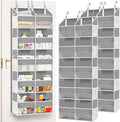 2 Pack Over The Door Organizer 5 Tiers, Extra Large Behind Door Storage of 10 by Ofiray-home