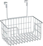 Wire Hanging Storage Basket 2 Packs, Wall Mounted Kitchen Bathroom Storage - Image 4
