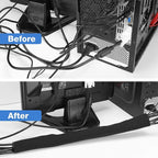 JOTO 2 Pack Cable Management Sleeve, Flexible Cable Sleeve Wrap Cover Wire - Image 7