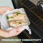 PLASTICPRO 50 Pack Disposable Aluminum Grill Liners Toppers Aluminum Foil - Image 3