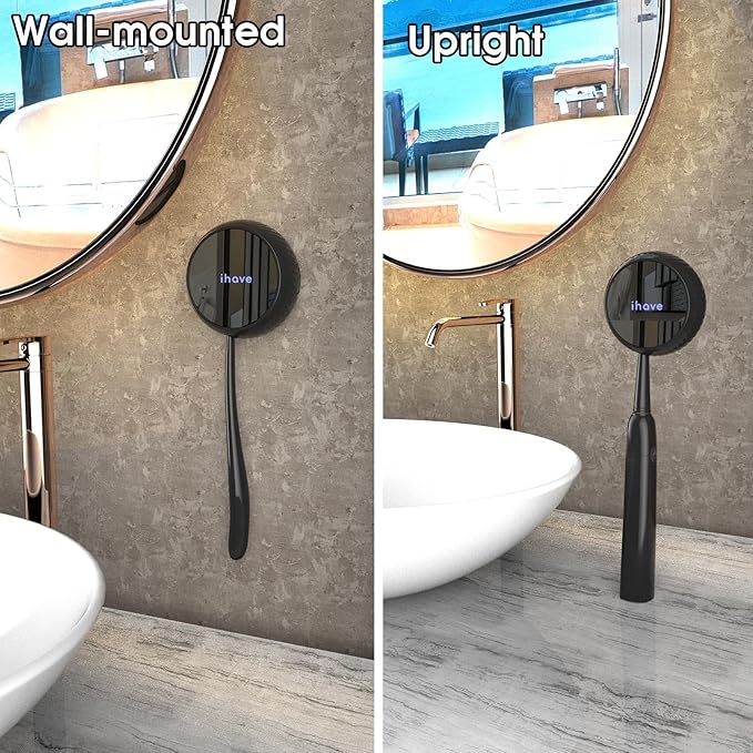 iHave Toothbrush Sanitizer Holder: Auto-Cycle UV Disinfection & Magnetic - Image 6