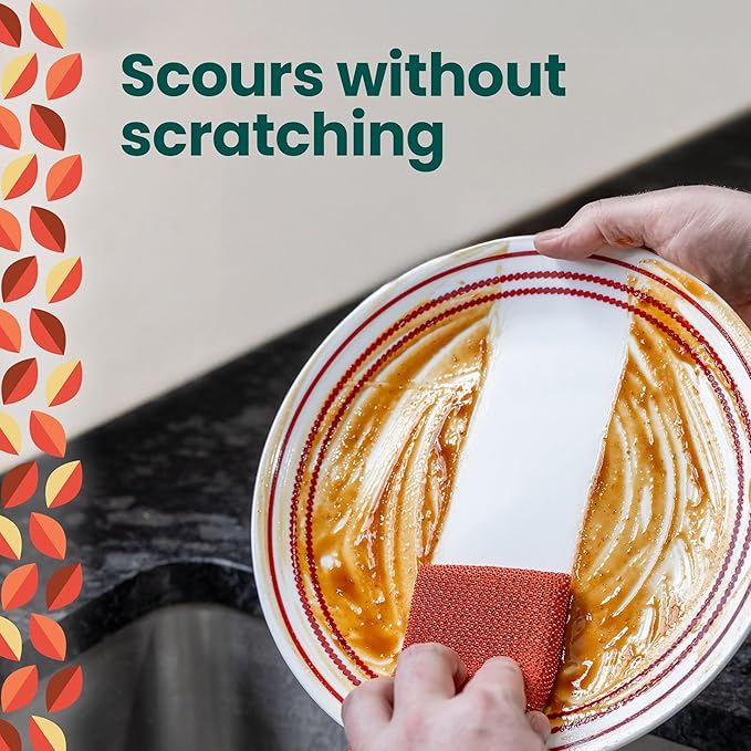 Scotch-Brite Harvest Dobie Scrubbing Pads, Non-Scratch Kitchen Sponge - Image 4