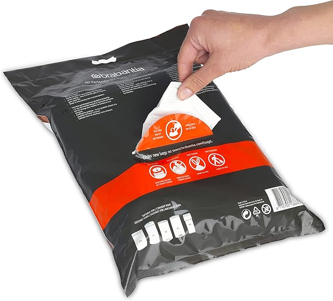 Brabantia PerfectFit Trash Bags Thick Plastic Trash Can Liners - Image 3