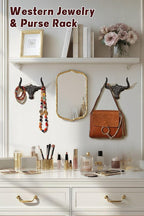 Cast Iron Coat Hooks Wall Mount 2 Pack Outdoor Western Decorative Wall Hooks - Image 9