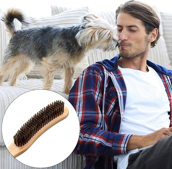3 Pieces Wood Cashmere Comb and Wood Sweater Shaver Comb Combo Pack Fabric - Image 6