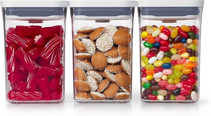 OXO Good Grips 3-PC Small Square Short POP Container Set by OXO