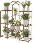 Bamworld Plant Stand Indoor Hanging Plant Shelf Outdoor Large Plant Rack for Multiple Plants Boho Home Decor Plant Gift for Mom Woman by Bamworld