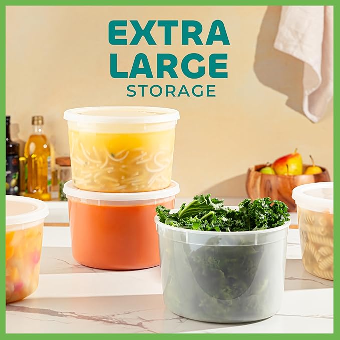 JoyServe 64 oz Plastic Containers - Image 6