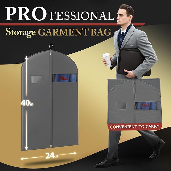 10 Pack 40-inch Suit Bag Garment Bag - Image 3