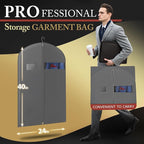 2 Pack 40-inch Suit Bag Garment Bag - Image 5
