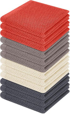 Homaxy 100% Cotton Waffle Weave Kitchen Dish Cloths, Ultra Soft Absorbent Quick by Homaxy