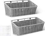 GRANNY SAYS Wicker Hanging Basket, 2 Pack Storage Baskets by GRANNYSAYS