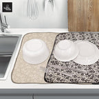 2 Pack Printed Dish Drying Mats - Image 3