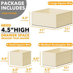 SpaceAid Drawer Organizer Clothes, 12 Pack Dresser Organizer Bins - Image 6