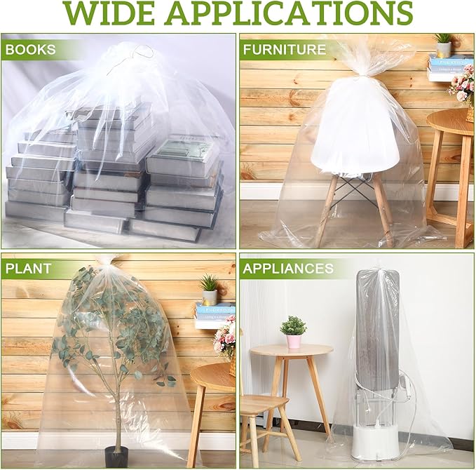 Fainne 10 Pack Extra Large Clear Plastic Storage Bags 23 x 39 Inch 2.75 Mils - Image 4