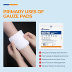 100 Pack Sterile Gauze Pads 2x2 Inch 12-Ply, 100% Cotton Medical Gauze Pads - Image 4