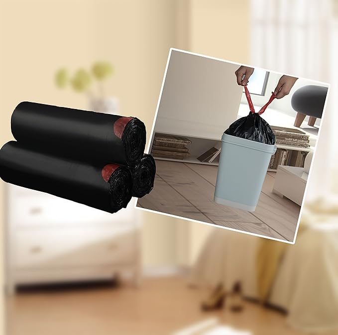 Begale 3 Gallon Drawstring Trash Bags - Image 2