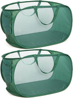 Sturdy Mesh Pop Up Laundry Hamper, Collapsible Laundry Baskets by Bemkoo