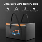 12V 100Ah LiFePO4 Lithium Battery Fireproof Safe Bag, Large Capacity - Image 2