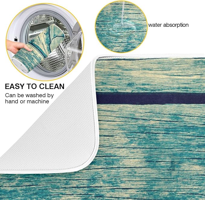 Super Absorbent Dish Drying Mat, Microfiber Fast-Drying Dish Mat, Kitchen Dish - Image 2