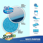 Scrub and Wipe Cleaning Sponges – SCRUBIT Dual Sided Scouring Pad and Sponge - Image 3