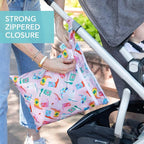 Bumkins Waterproof Wet Dry Bag for Baby, Swim Suit, Cloth Diaper, Pump Parts - Image 4