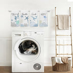 Coastal Hand Towels for Bathroom Set of 4, Relax Breathe Soak Unwind Decorative - Image 3