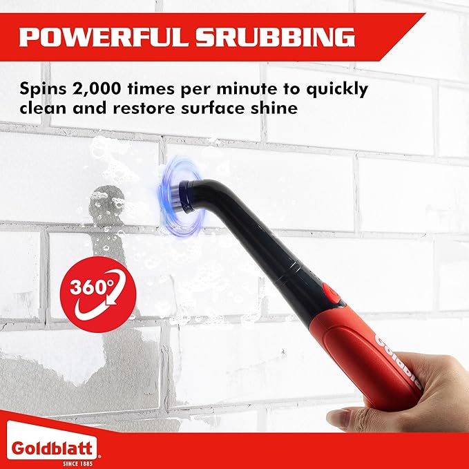 Goldblatt Cordless Electric Spin Scrubber, Power Scrubber - Image 3