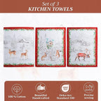 Maison d' Hermine Kitchen Towels Set of 3 100% Cotton 20" x 27.5" Reusable - Image 2