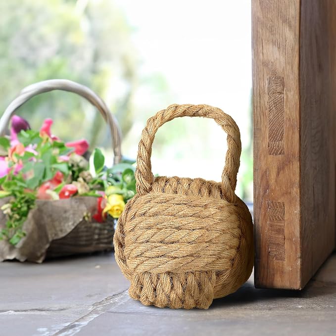 Creative Co-Op Nautical Rope Knot Decorative Cotton Door Stop - Image 7