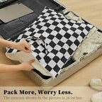 Checkered 2 Pcs Large Travel Laundry Bags - Image 2