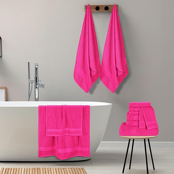 GLAMBURG Ultra Soft 24-Piece Towel Set - Image 5