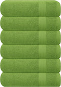 GLAMBURG Ultra Soft 6-Piece Hand Towel Set 16x28-100% Ringspun Cotton by GLAMBURG