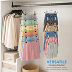 ZOBER 3-Pack 6-Tier Skirt Hangers - Image 5