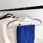 30 Pack Plastic Clothes Hangers- 16.5 Inch Slim Space Saving Hangers - Image 7